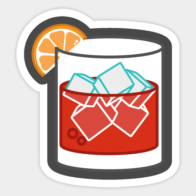 Negroni Sticker by lobstershorts